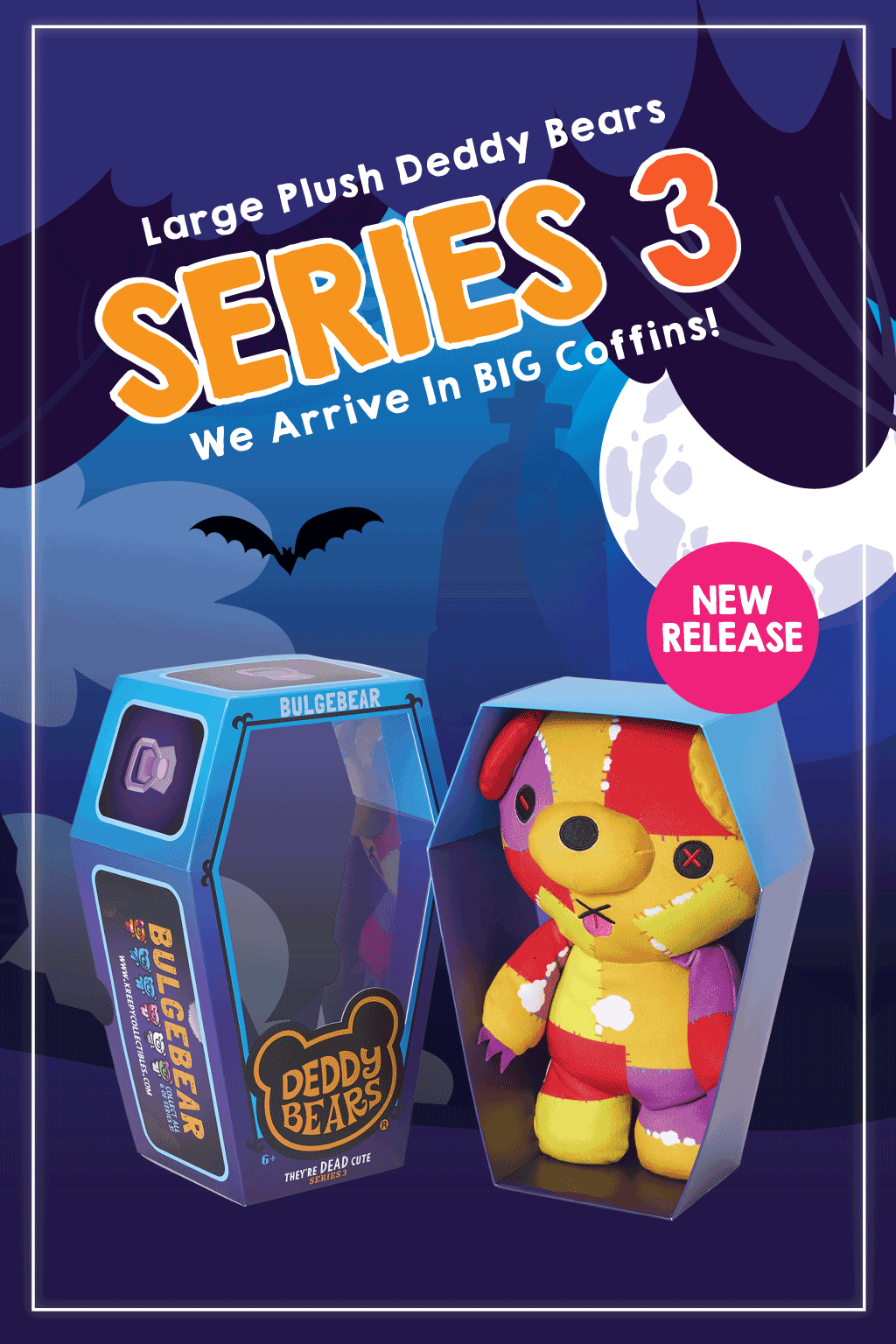 Series 3 | Large Plush In Coffins - Deddy Bears
