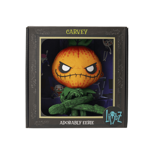Carvey 30cm Haunted Pumpkin Plush Toy – LIMBZ Posable Collectible LIMBZ