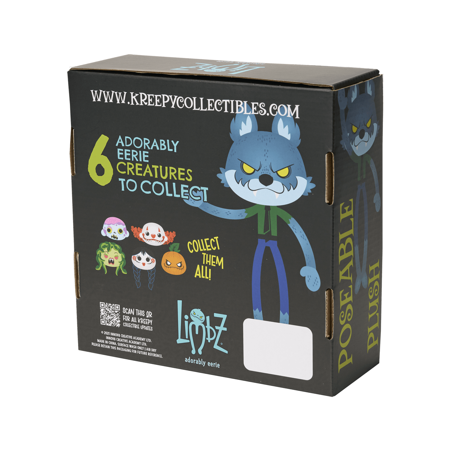 'Fangster', 30cm LIMBZ Vampire Plush Toy – Collectible Posable Plush LIMBZ