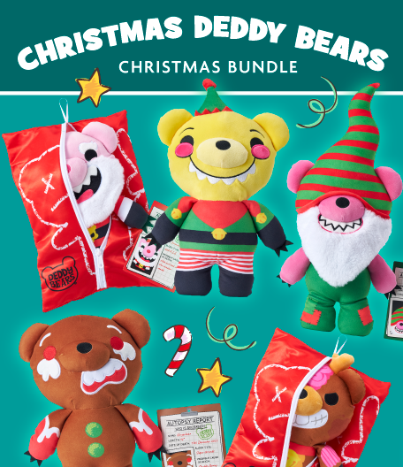 Deddy Bears Christmas Edition Large Plush Bundle – Complete Set of 6 Collectible Bears Deddy Bears