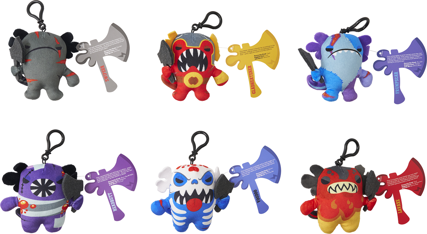 AXE-LOTLS Mystery Blind Bag Clips 10cm Collectible Plush AXE-LOTLS