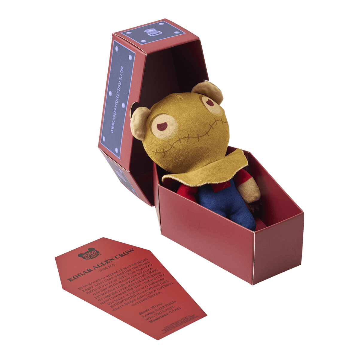 Edgar Allen Crow – 14cm Lil’ Coffin Dodgers Plush Deddy Bears