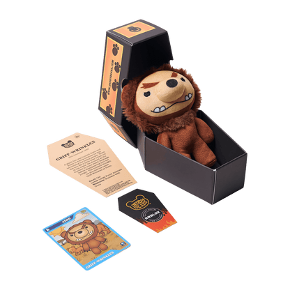 Griff-Wrinkles – 14cm Lil’ Coffin Dodgers Series 6 Plush Deddy Bears