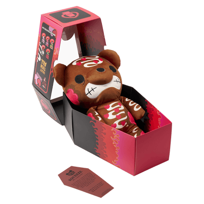 'Squeeze', Large Plush In Coffin, Valentines Exclusive