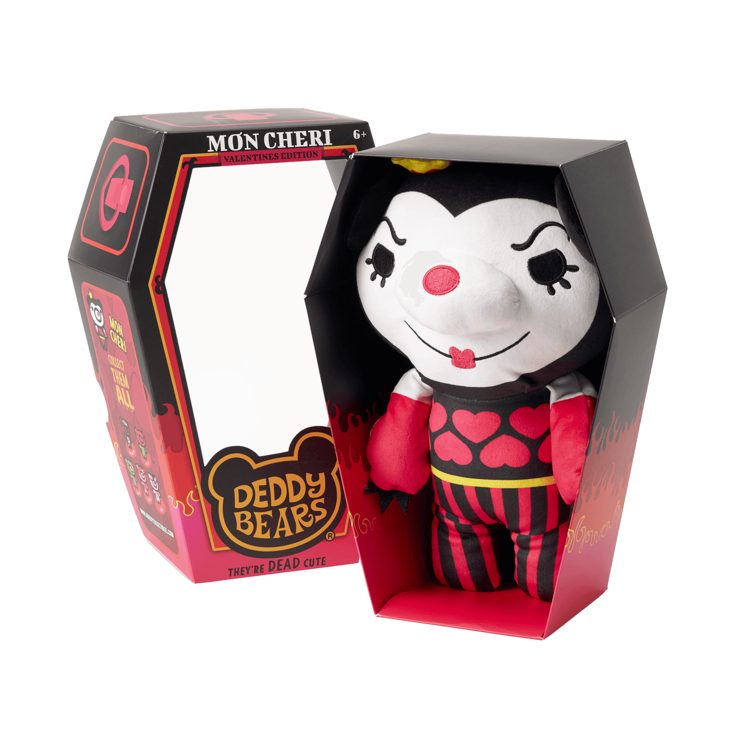 'Mon Cherie', Large Plush In Coffin, Valentines Exclusive