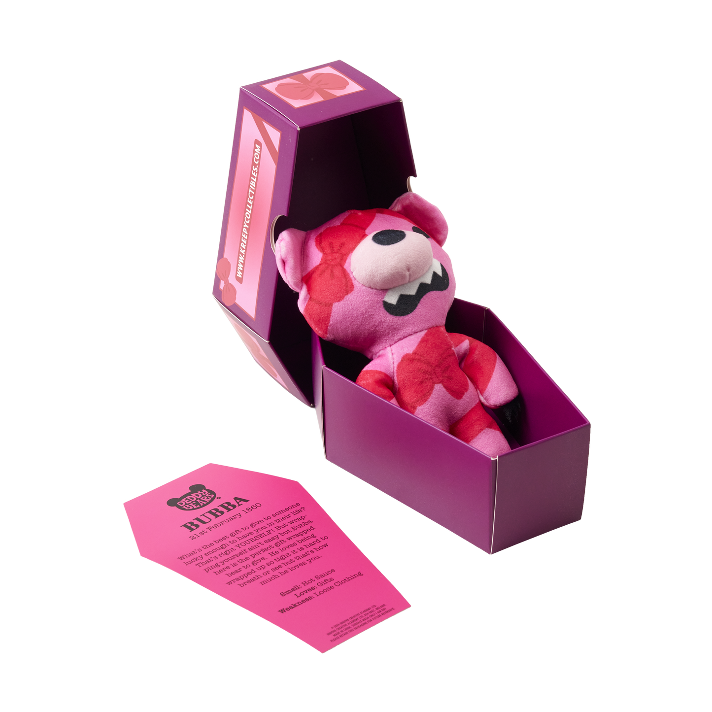 'Bubba', Small Plush In Coffin, Valentines Exclusive