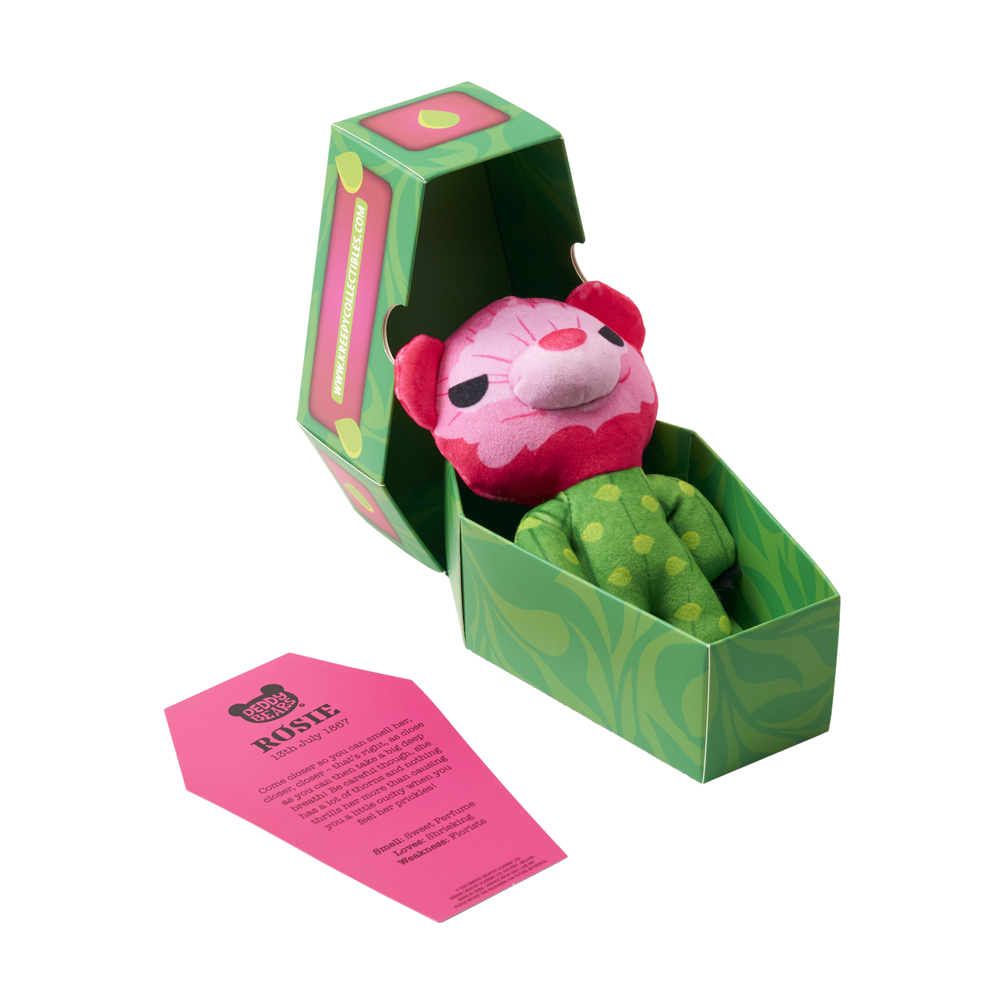 'Rosie', Small Plush In Coffin, Valentines Exclusive