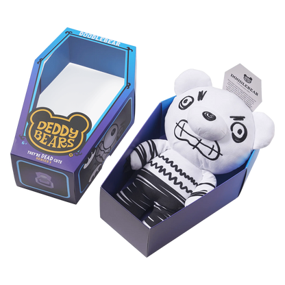 さらに100円引き◆MARITHE◆DOODLE BEAR BEANIE Doodlebear – Large 30cm Plush In Coffin | Deddy Bears Series 3