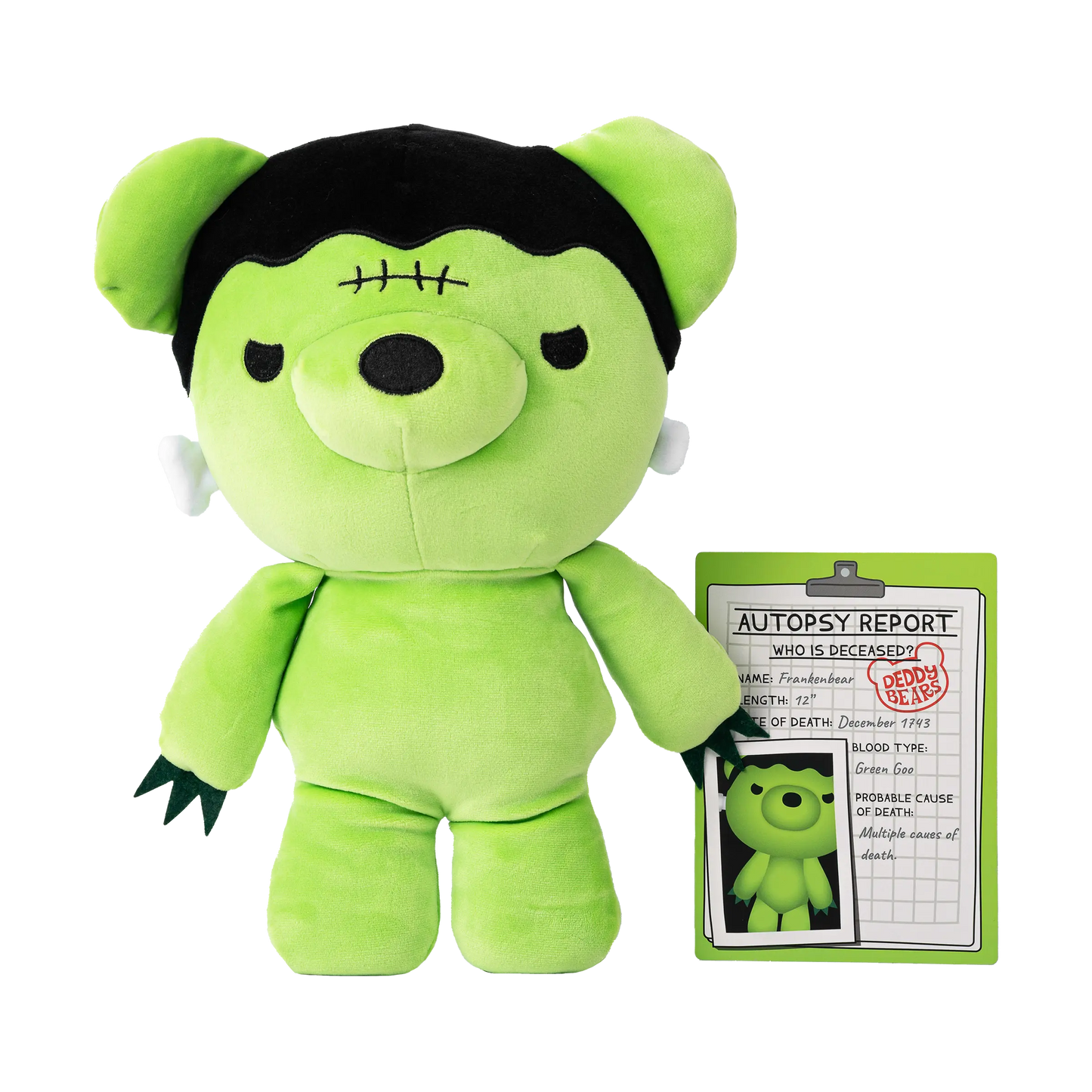 Frankenbear, Large Plush In Bag, Series 2 Deddy Bears