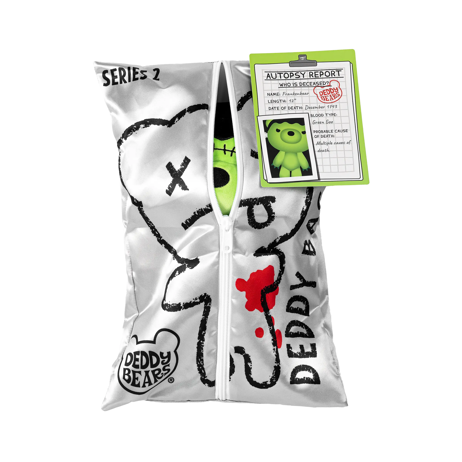 Deddy Bears, 'FRANKENBEAR', Plush in Bag, Series 2 Deddy Bears, 'FRANKENBEAR', Plush in Bag, Series 2