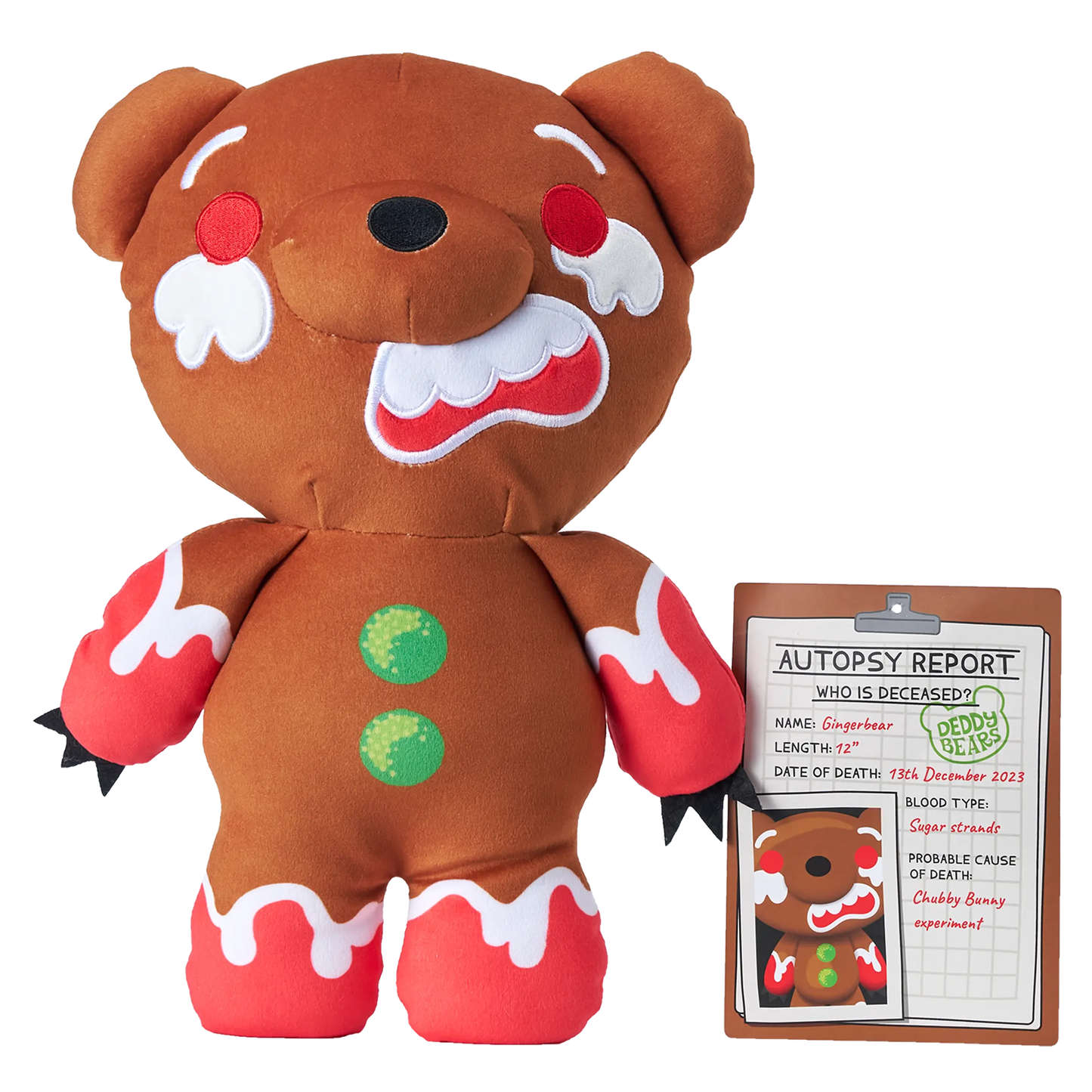 'Gingerbear', Large Plush In Bag, 30cm Height Deddy Bears