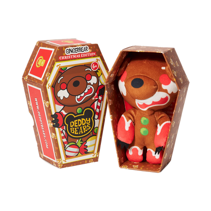 'Gingerbear', Lil'Coffin Dodgers, Christmas Plush, 14cm Height Deddy Bears