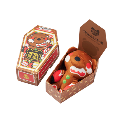 'Gingerbear', Lil'Coffin Dodgers, Christmas Plush, 14cm Height Deddy Bears