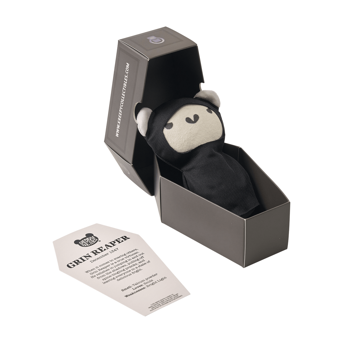 Grin Reaper – Lil’ Coffin Dodgers 14cm Plush | Deddy Bears Halloween Toy Deddy Bears
