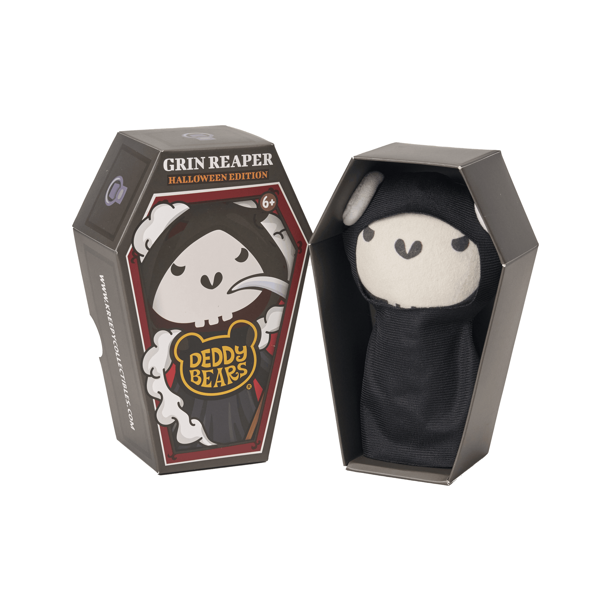 Grin Reaper – Lil’ Coffin Dodgers 14cm Plush | Deddy Bears Halloween Toy Deddy Bears