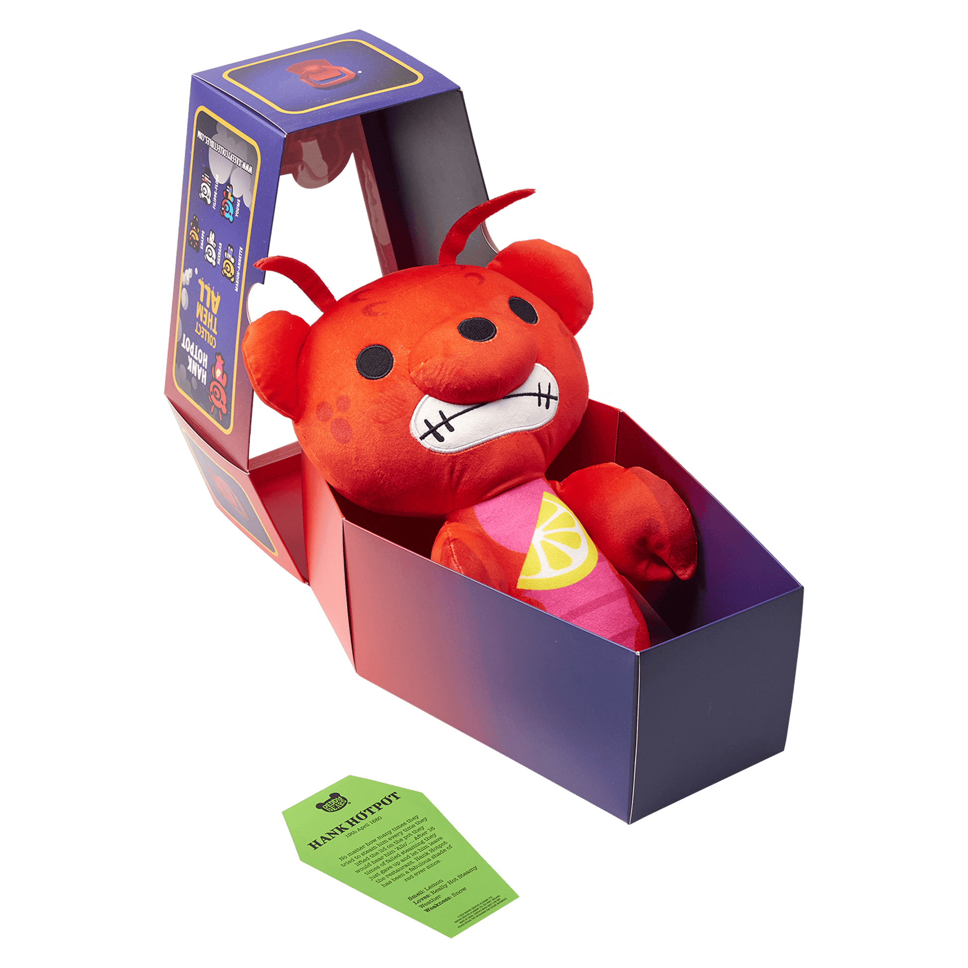 'Hank Hotpot, Lil'Coffin Dodgers, Large Plush 31cm, Series 4 Deddy Bears