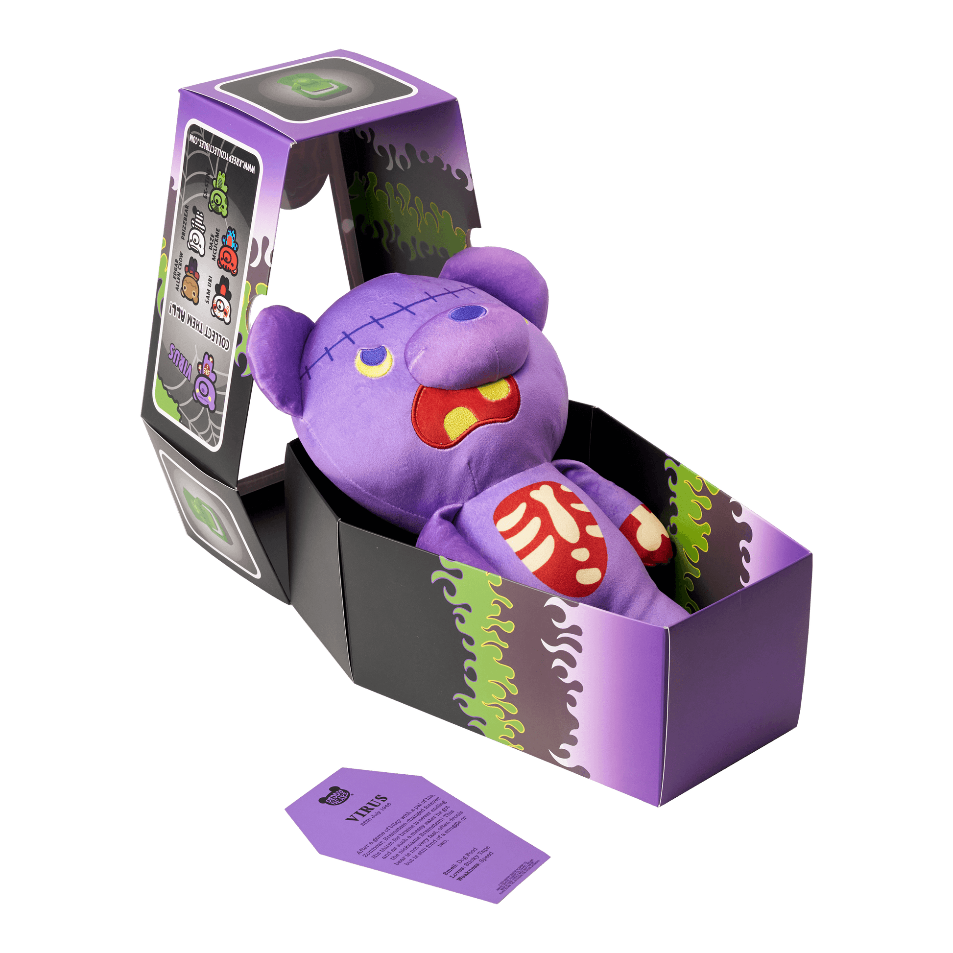 Virus - Large 30cm Plush In Coffin | Deddy Bears Series 5 Deddy Bears