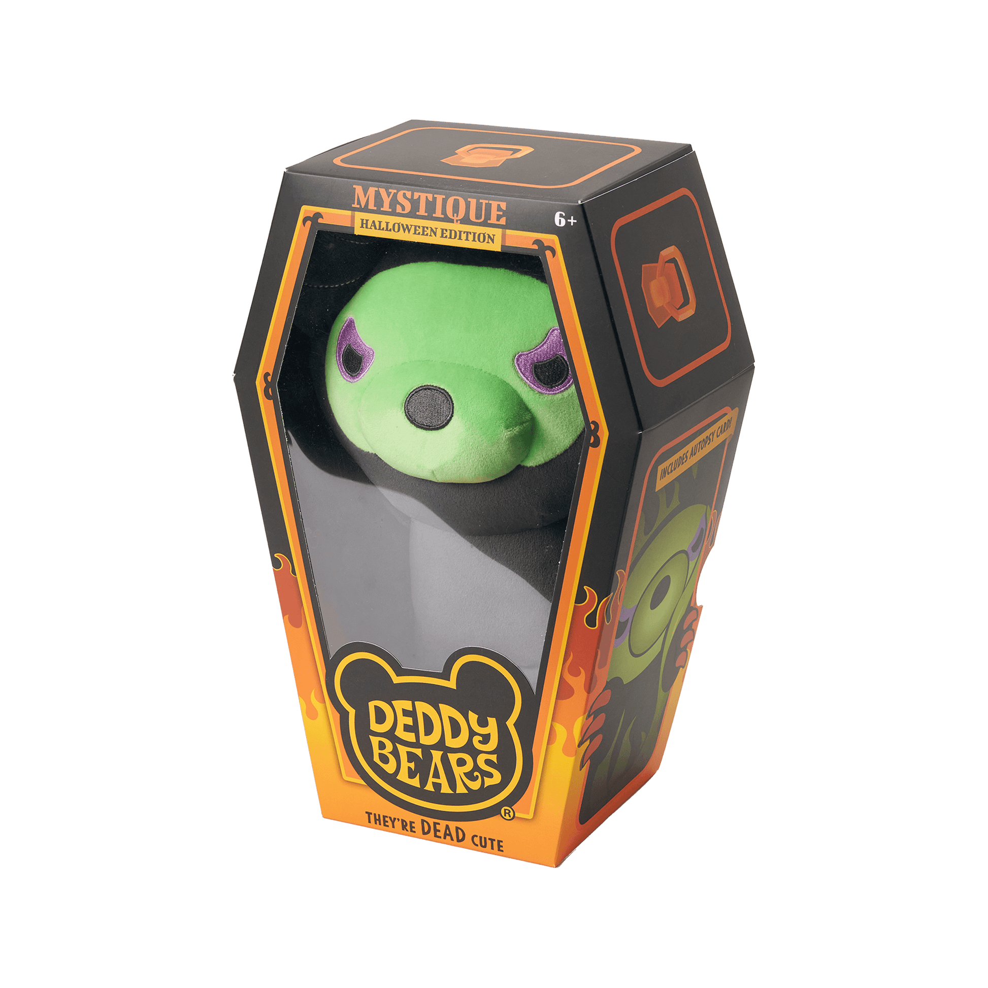 Mystique – Witchy Halloween Plush in Coffin Display | Deddy Bears Deddy Bears