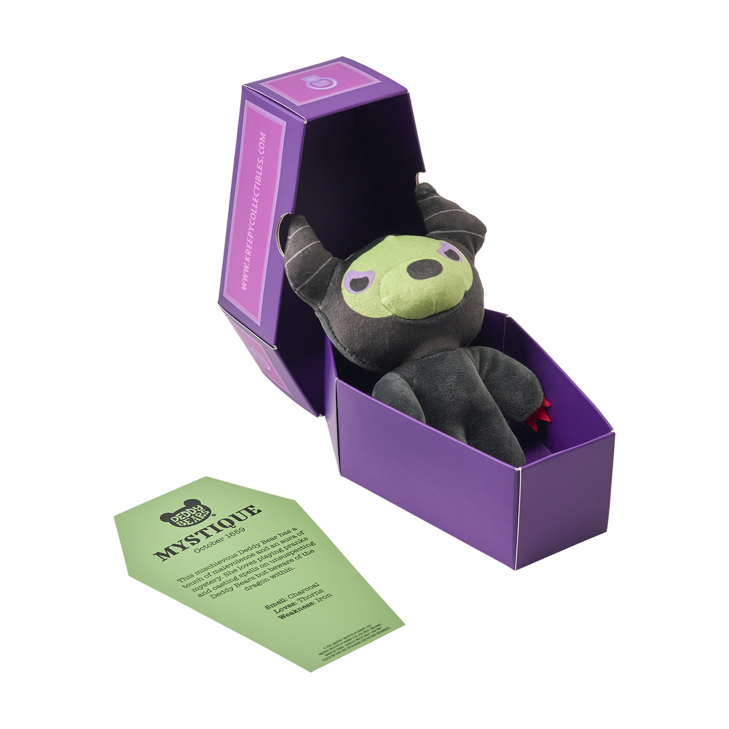 Mystique – Lil’ Coffin Dodgers 14cm Plush | Deddy Bears Halloween Witch Bear Deddy Bears