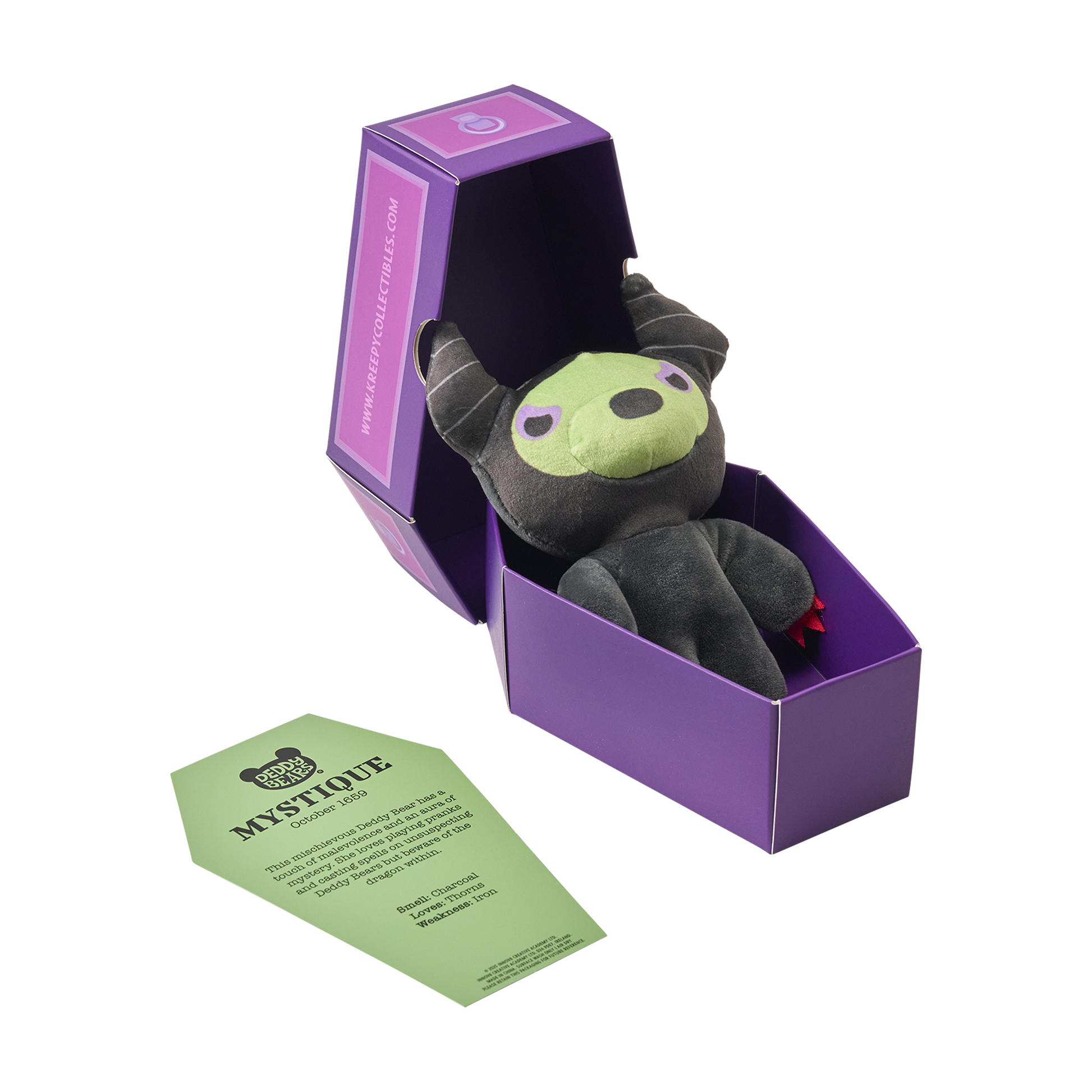 Mystique – Lil’ Coffin Dodgers 14cm Plush | Deddy Bears Halloween Witch Bear Deddy Bears