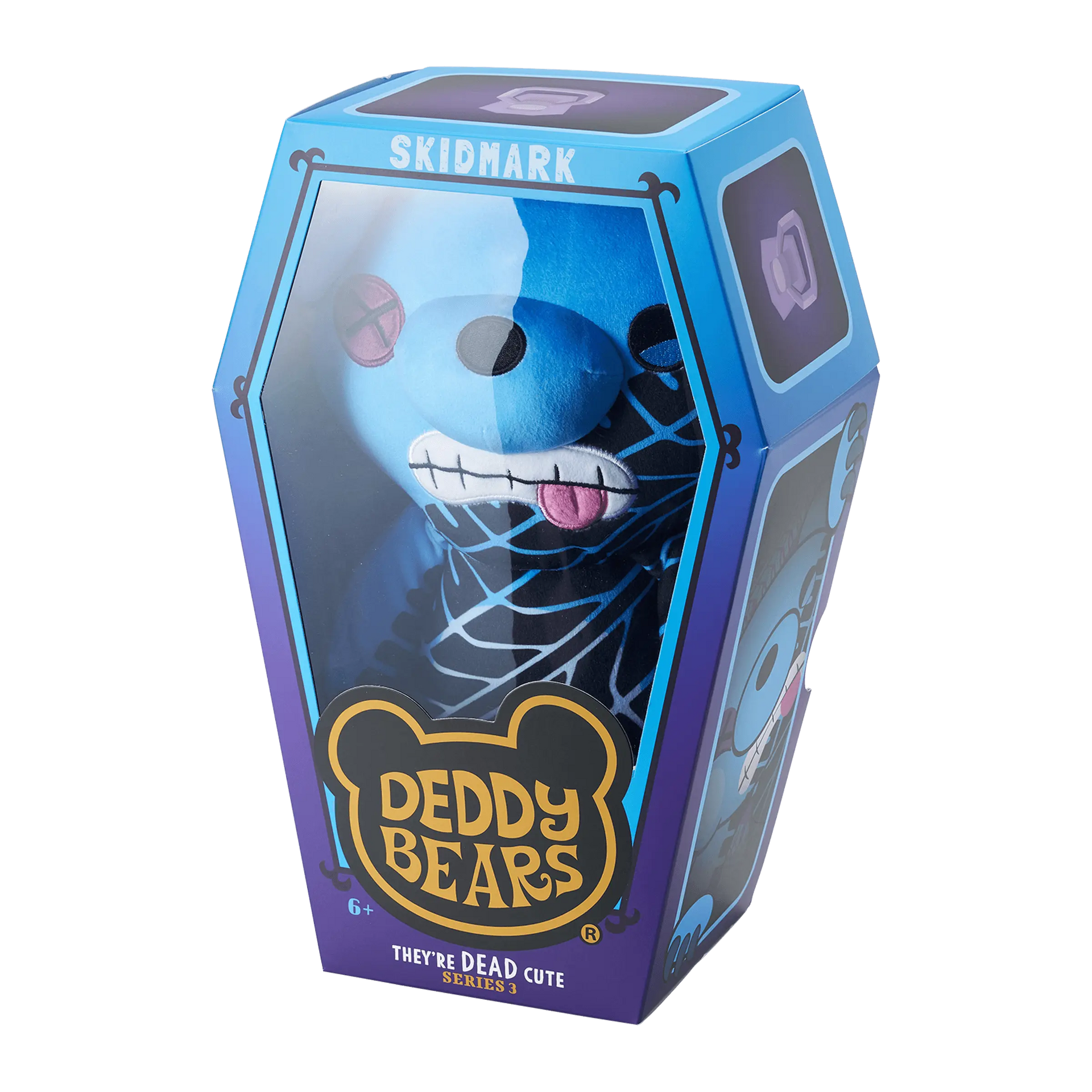 ﾃﾞﾄｼｯｸｽ くま Skidmark – Large 30cm Plush In Coffin | Deddy Bears Series 3