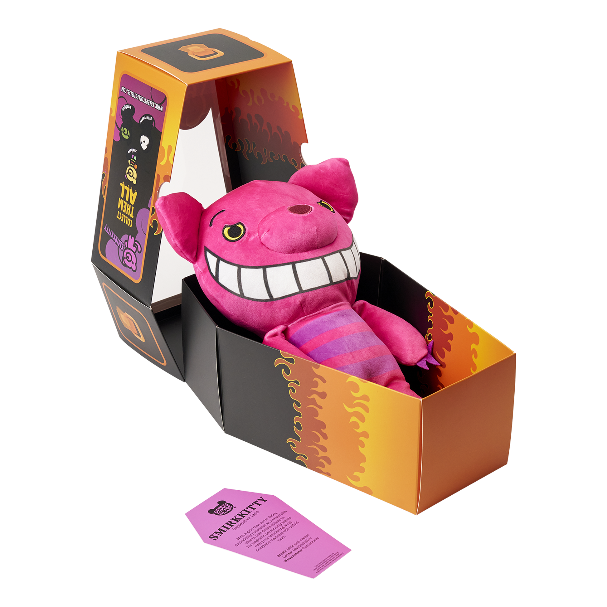 Smirkkitty – Twisted Cat Halloween Plush in Coffin Display | Deddy Bears Deddy Bears