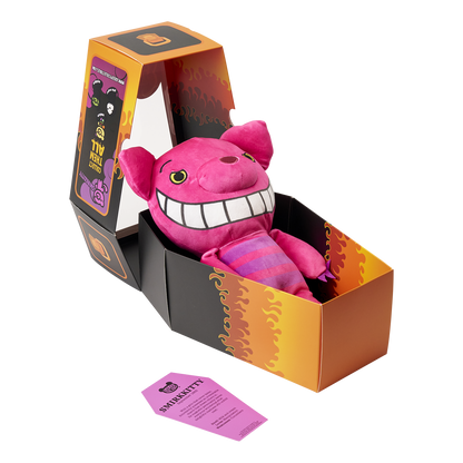 Smirkkitty – Twisted Cat Halloween Plush in Coffin Display | Deddy Bears Deddy Bears