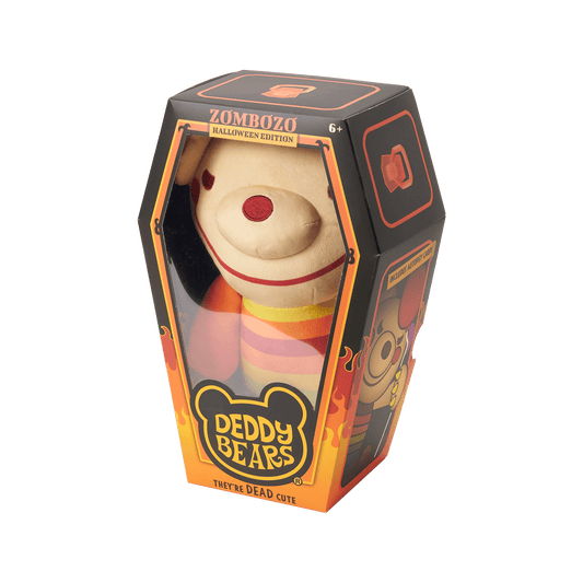 Zombozo – Creepy Clown Halloween Plush in Display Coffin | Deddy Bears Deddy Bears