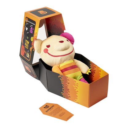 Zombozo – Creepy Clown Halloween Plush in Display Coffin | Deddy Bears Deddy Bears